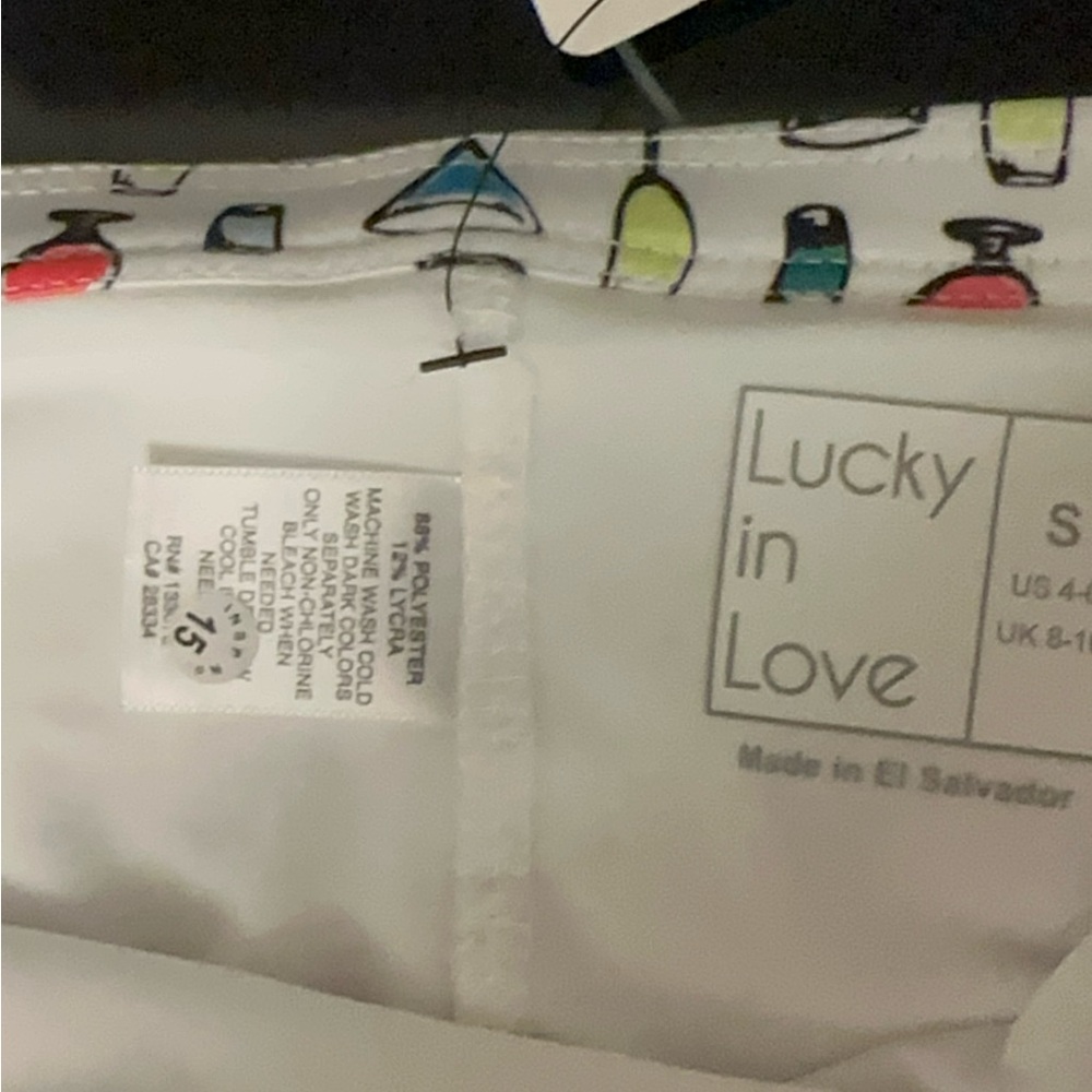 Lucky in Love Vibrant Cocktail Print Mini Skirt - Picture 6 of 7